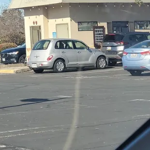 cars parked in a parking lot