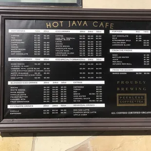 2020 menu, same as the old one. Not many prices changed since 4 years ago. :)