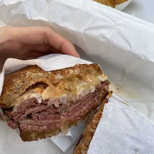 Plant Based Hot Ruben Sandwich