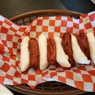 Rice cake and sausage