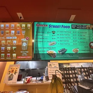 Korean Street Food Menu