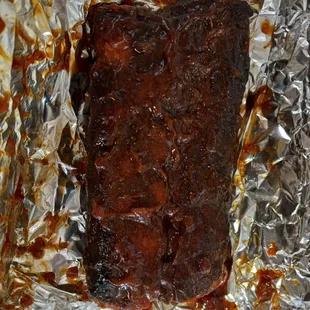 Half rack of ribs.