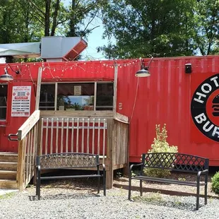 Love the 40s music playing over the speakers