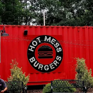 a man sitting on a bench