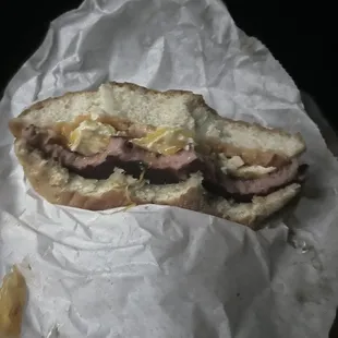 Fried Bologna Sandwich