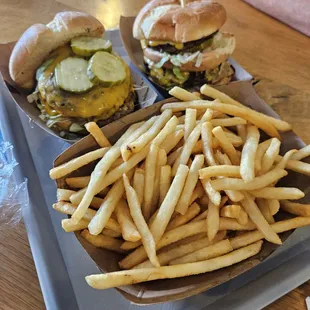 Big Mick and classic burger + large fries