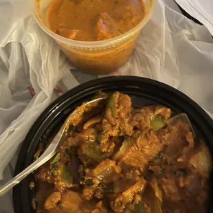Chicken Tikka Masala and Chicken Karahi
