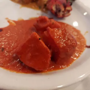 a plate of food on a table