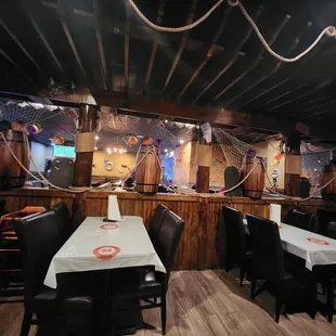the interior of a restaurant