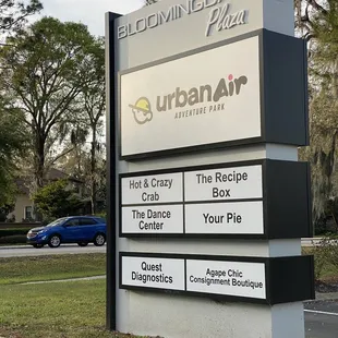 Plaza sign