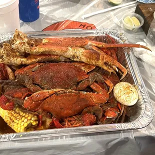 Special Combo C - Blue Crab, Snow Crab , boiled egg , corn , shrimp and potatoes
