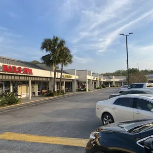 Parking lot and plaza