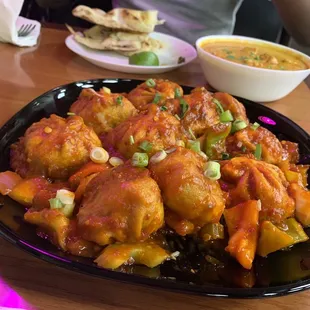Chicken Manchurian momos