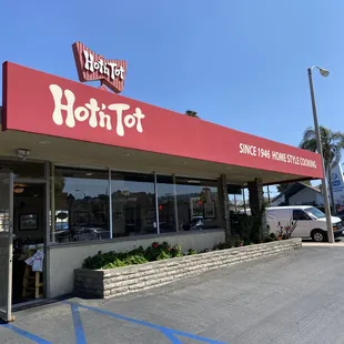 From the parking lot