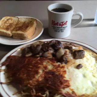 B10. Ham Steak and Eggs