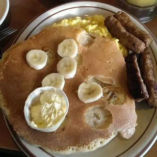 B35. Three Oatmeal Pancakes