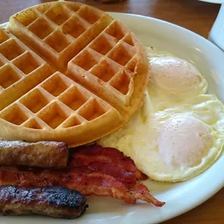 B41. Belgian Waffle Combo