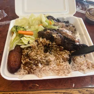 Small Jerk chicken meal