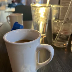Coffees and waters