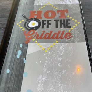 The menu