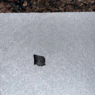 Piece of rubber in my burger