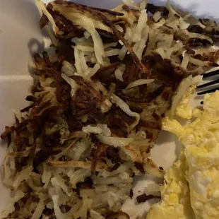 Reheated and burned food