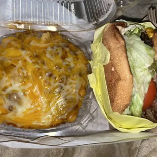 Cheeseburger Combo with Chili Cheese Fries