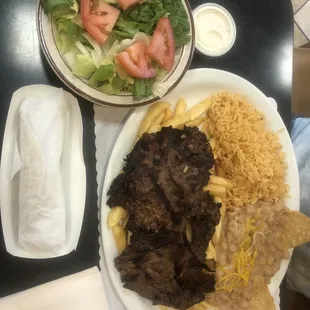 Carne asada plate