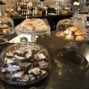 pastries on a counter