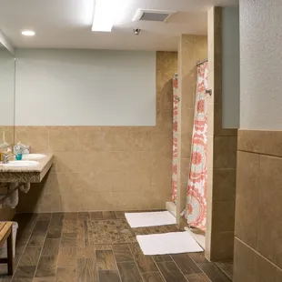 Men also get to enjoy a beautiful spa-like shower &amp; changing room after class!