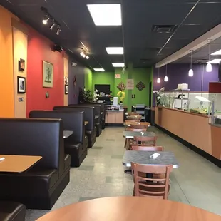 Dining area with our open kitchen