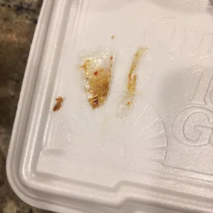 Plastic found in my pad thai