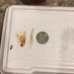 Plastic found in my pad thai