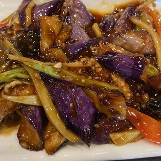 Stir-Fry Eggplant in Hot Garlic Sauce