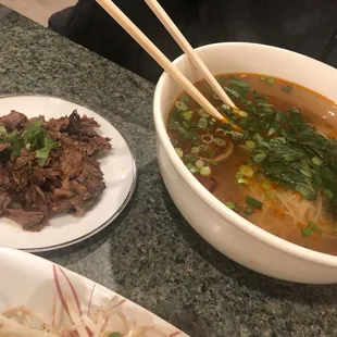 Large spicy brisket pho (P2).