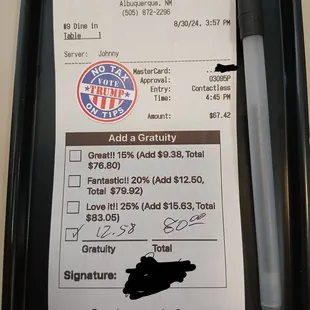 Receipt