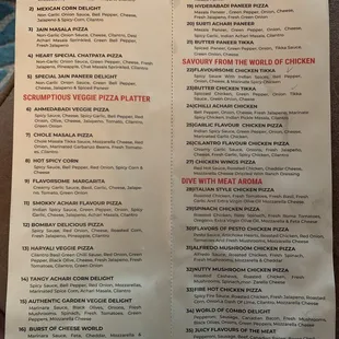 To-go menu