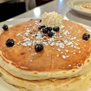 Blueberry pancakes