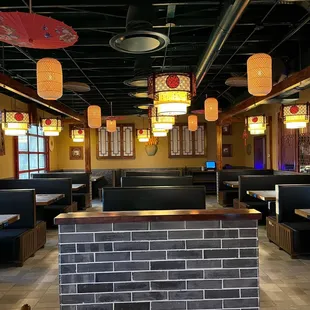 the interior of the restaurant