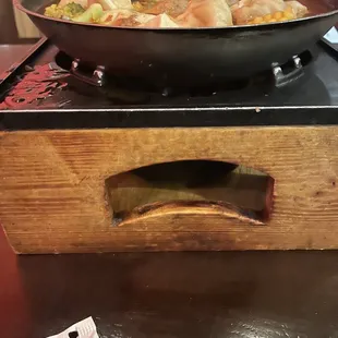 No fire for the hot pot to keep it warm or hot