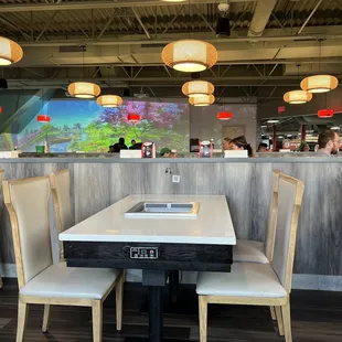 the interior of a restaurant