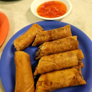 @Hot Pot Heaven Kailua; 10/16/2024. Delicious Homemade Pork Spring Rolls, that one of the Owner (Kim) Makes. So Oishii :)