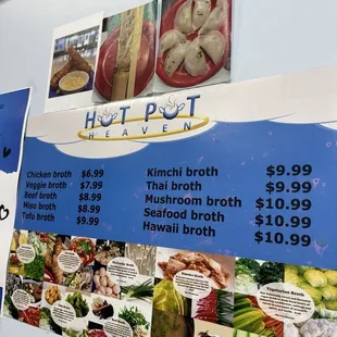 Broth menu