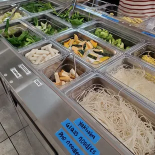 Bak chou, rice cake, Choi sum, broccoli, pumpkin, cabbage, spinach.