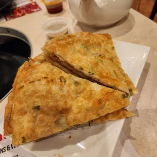 Scallion pancake-so crisp and flaky