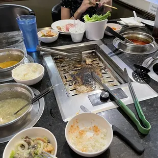 What was left of our amazing dinner. I can&apos;t believe I forgot before pics.