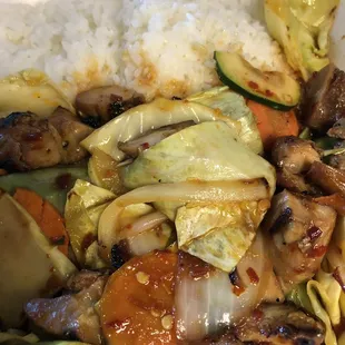 Hot and spicy chicken teriyaki