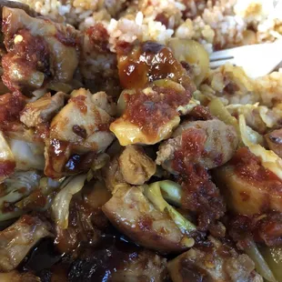 Spicy chicken with rice
