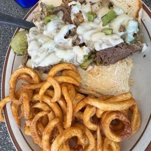 Philly steak and cheese