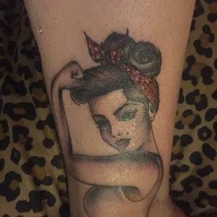 Modern Rosie, done by Devin